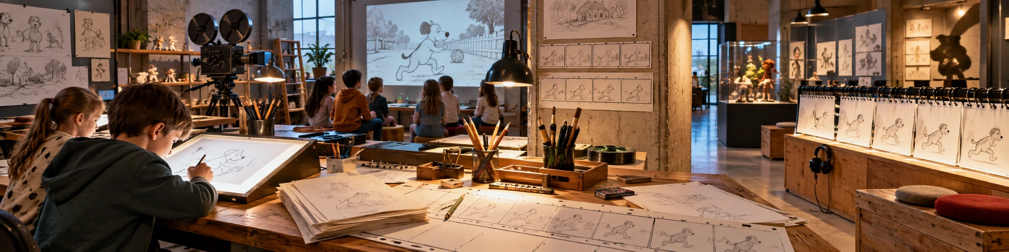 Wycieczka szkolna śladami Reksia – pracownia rysunku i animacji