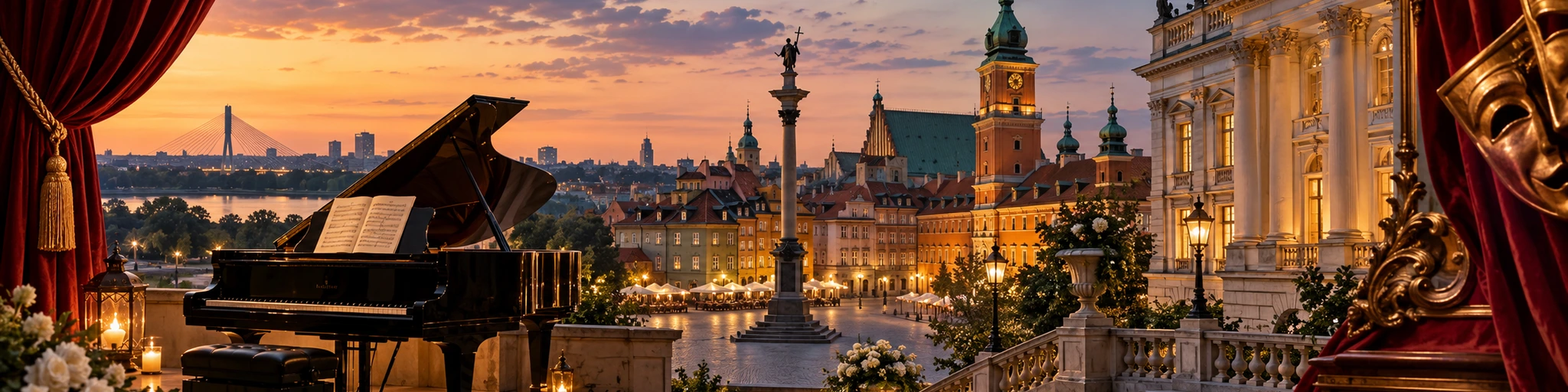 Wycieczka szkolna do Warszawy – fortepian, scena teatralna i panorama Starego Miasta