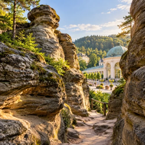 Labirynt skał i uzdrowiskowe opowieści