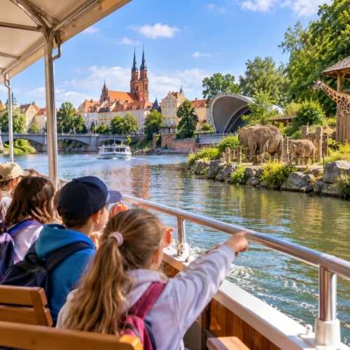 ZOO i Opole z pokładu statku